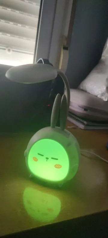 Lampka Biurkowa Nocna LED Królik Kolory