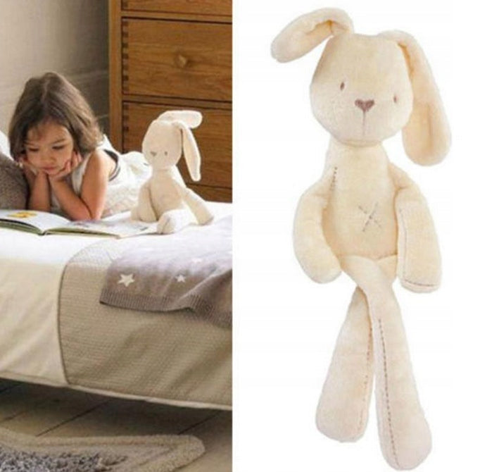 Duża maskotka dla dzieci pluszak pacynka BIAŁY KRÓLIK 40 CM przytulanka