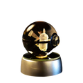 Lampka LED pokeball 3D dekoracja POKEMON anime PIKACHU