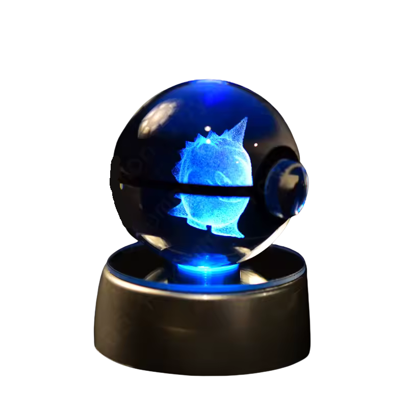 Lampka LED pokeball 3D dekoracja POKEMON anime GENGAR