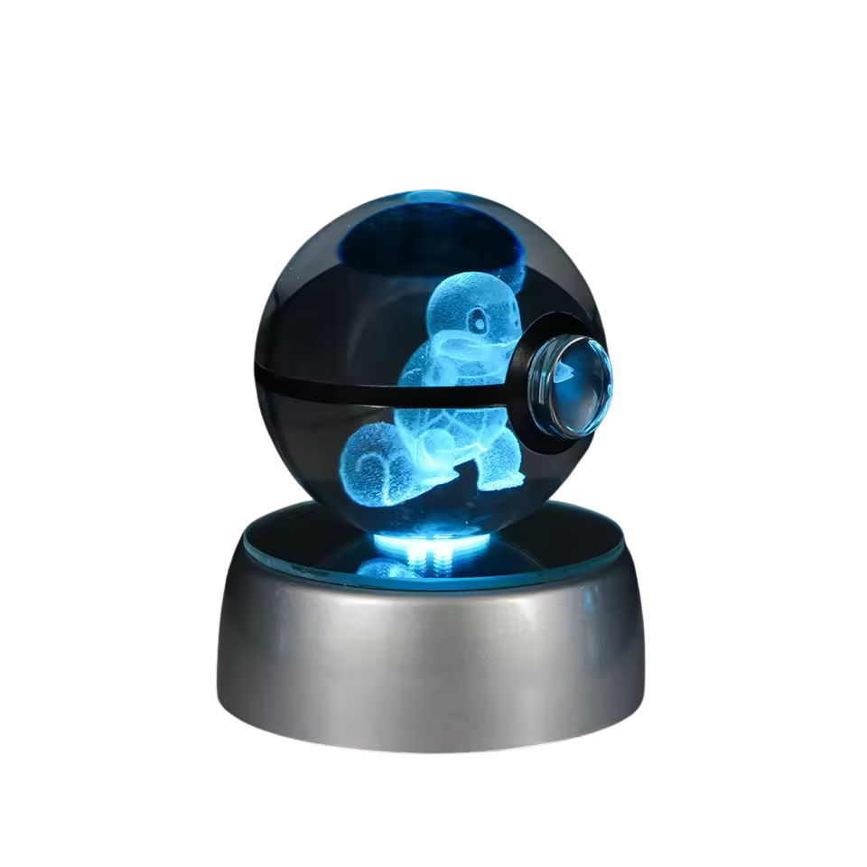 Lampka LED pokeball 3D dekoracja POKEMON anime SQUIRTLE