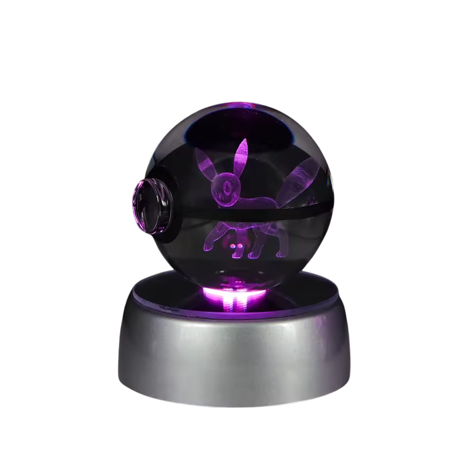 Lampka LED pokeball 3D dekoracja POKEMON anime UMBREON