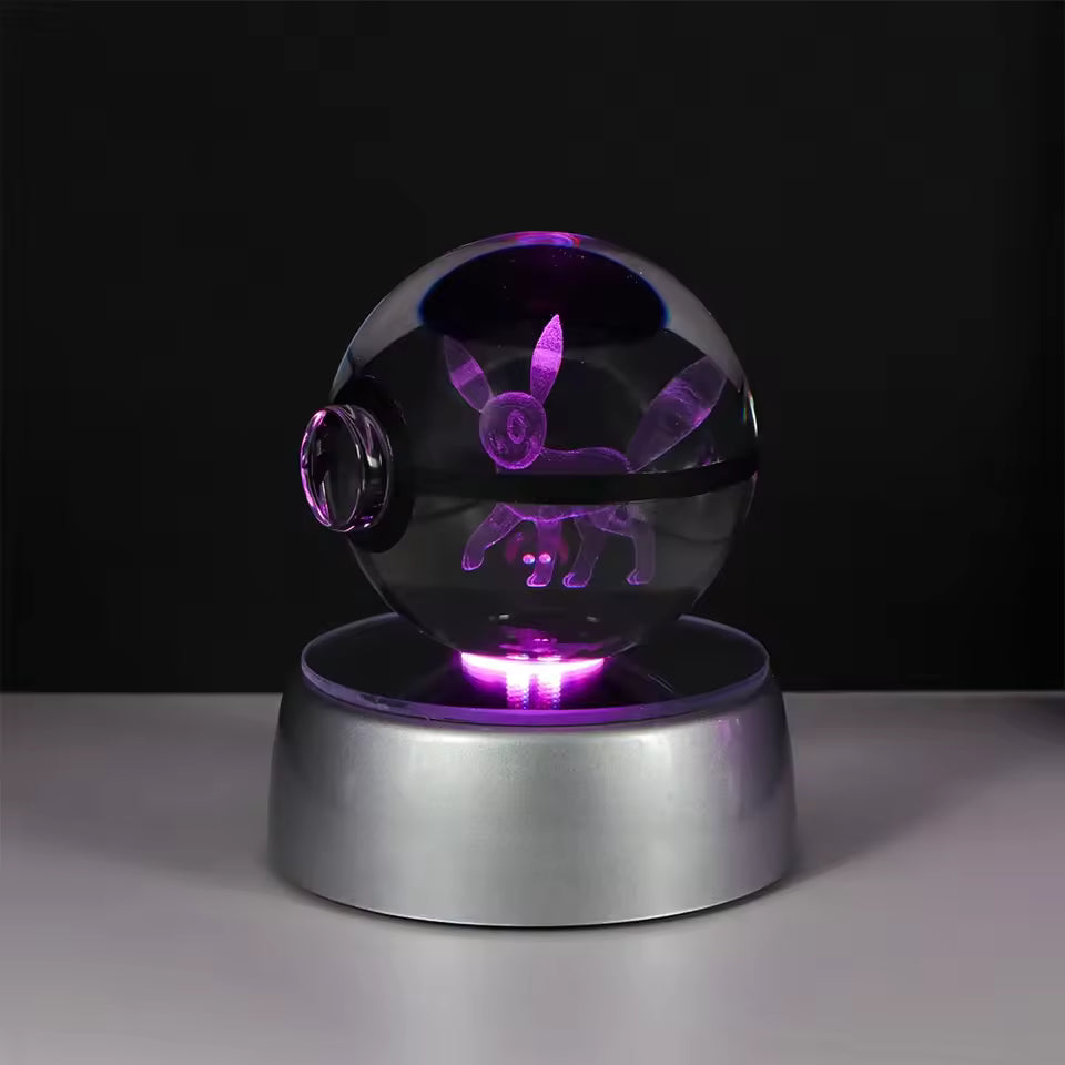 Lampka LED pokeball 3D dekoracja POKEMON anime UMBREON