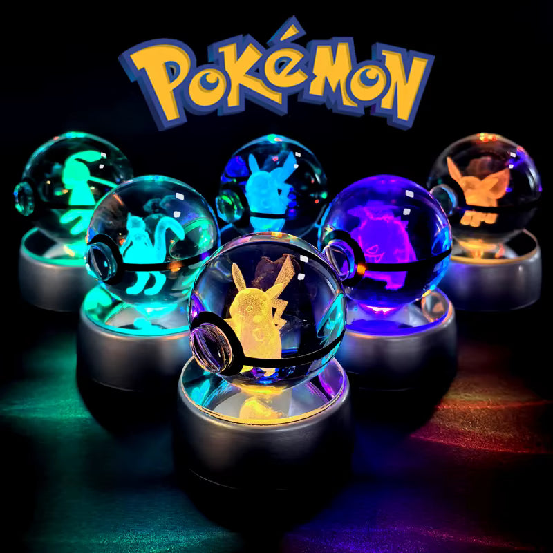 Lampka LED pokeball 3D dekoracja POKEMON anime CHARMANDER