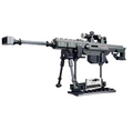 Klocki replika broni model szturmowy Barrett M82 Karabin Maszynowy 130 szt.
