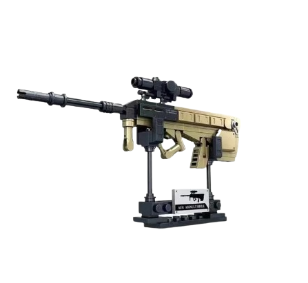 Klocki replika broni model wyborowy AUG Karabin maszynowy 130 szt.